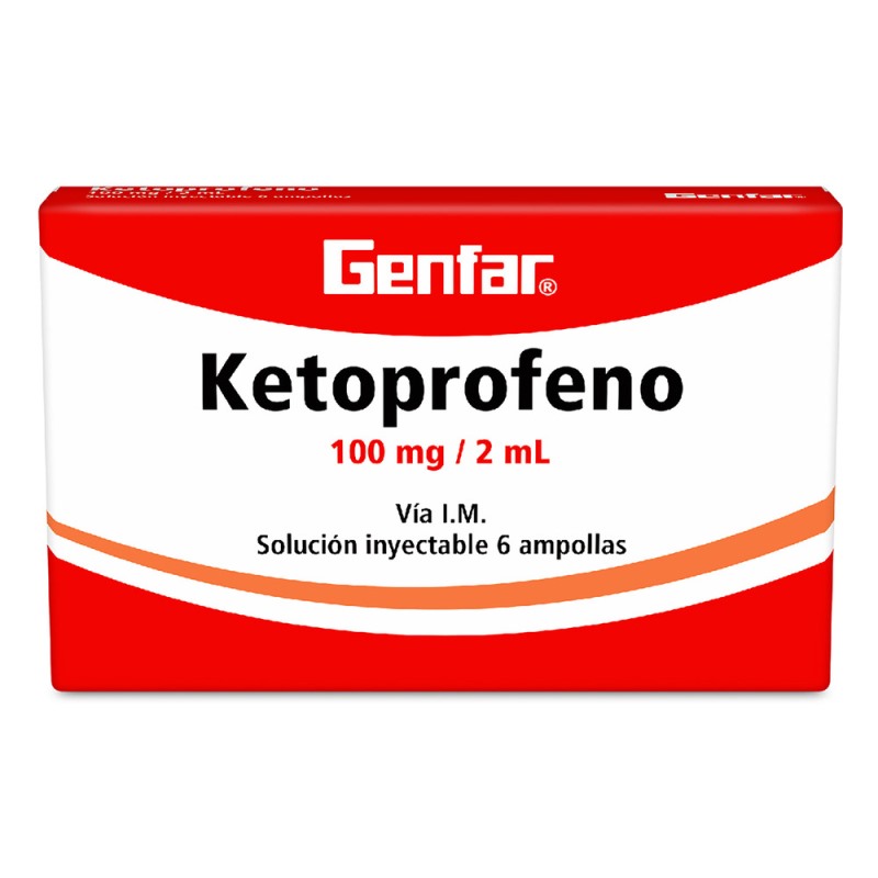 Ketoprofeno 100 Mg 6 Ampollas Gf