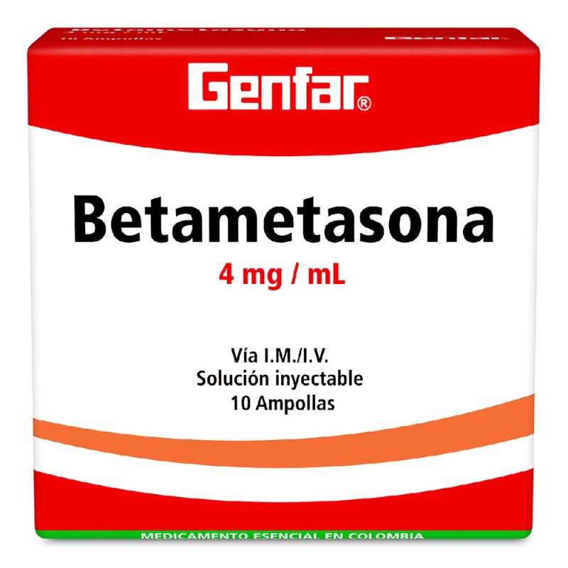 Betametasona 4 Mg 1 Ml 10 Ampollas Gf