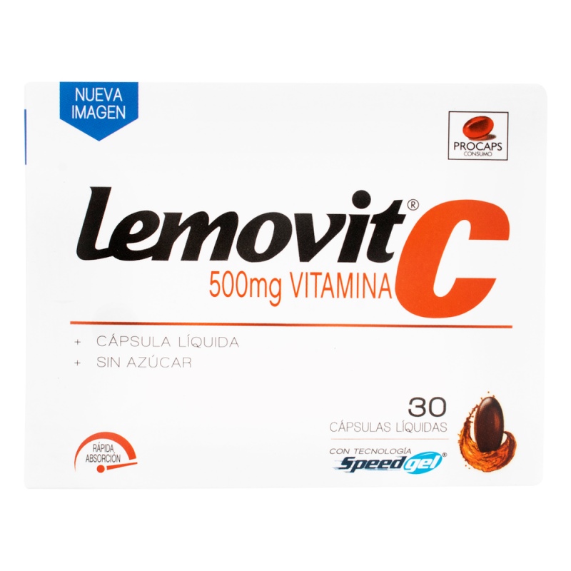 Lemovit C 500 Mg 30 Capblanda Gelatin