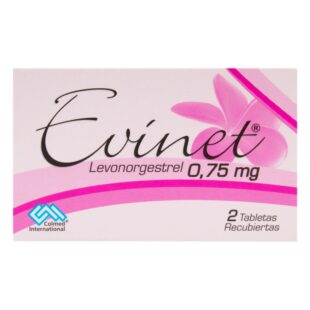 Evinet 075 Mg 2 Tabletas(M)14472