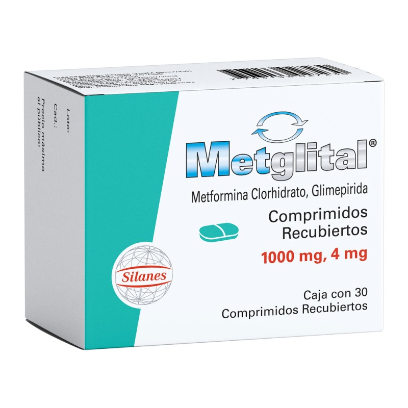 Metglital 4/1000 Mg 30 Tabletas (A)