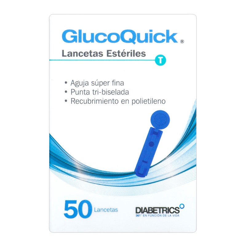 Lancetas Glucoquick Esteriles 50 Und