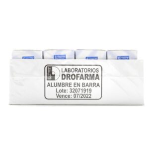 Alumbre En Barra 25 Gr 12 Und Drofarma