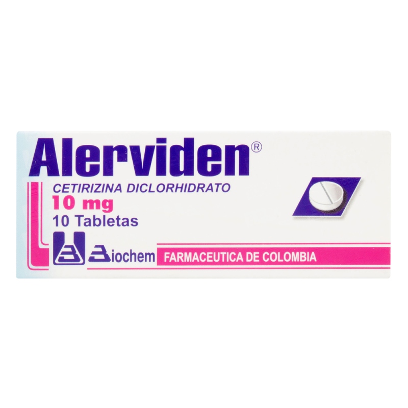 Alerviden 10 Mg 10 Tabletas