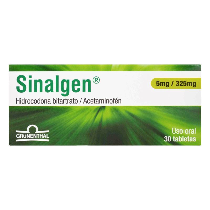 Sinalgen 5/325 Mg 30 Tbs (A)(3%+)(Pae)