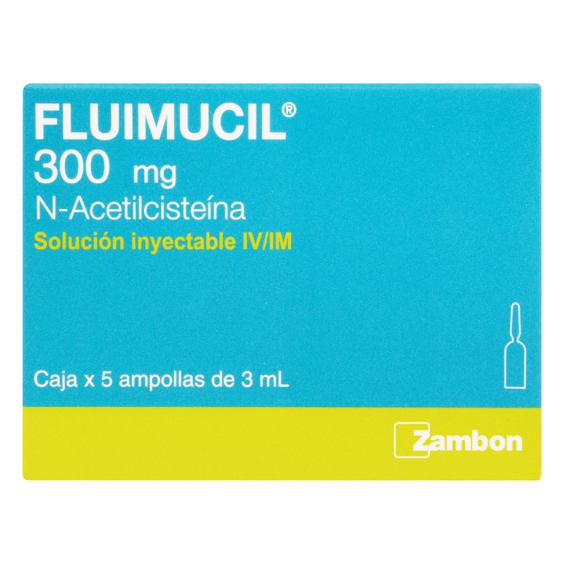 Fluimucil 3 Ml 5 Ampollas Iv