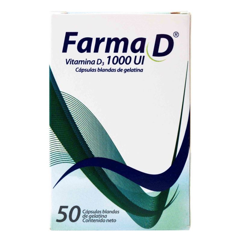 Farma D Vitamina D3 1000Ui 50 Cap