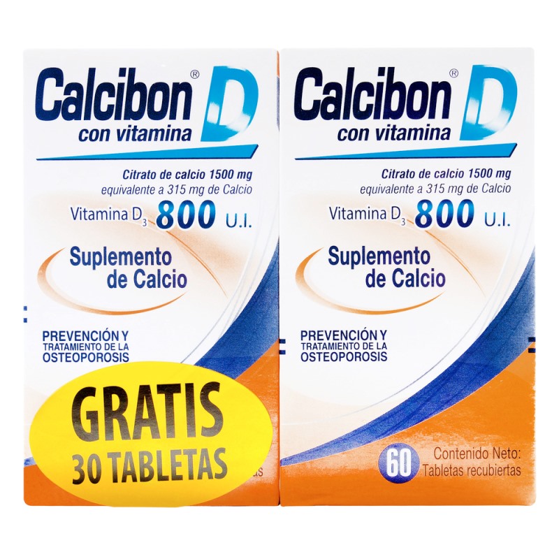 Calcibon D 800 Ui 60 Tbs Gratis 30 Tbs