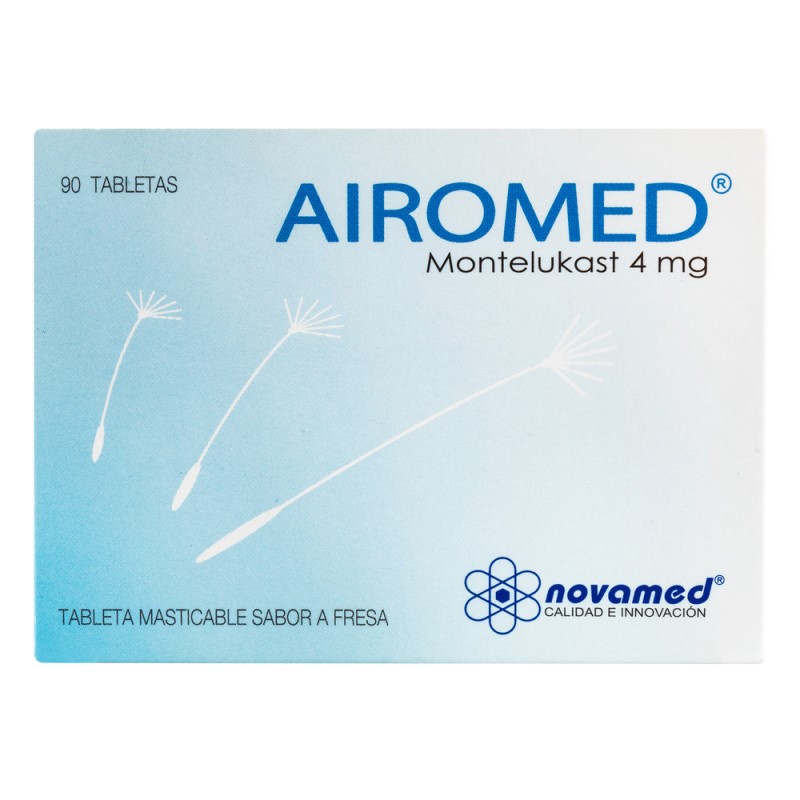 Airomed 4 Mg X 90 Tabletas Masticable