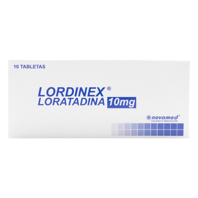 Loratadina Lordinex 10 Mg 10 Tabletas