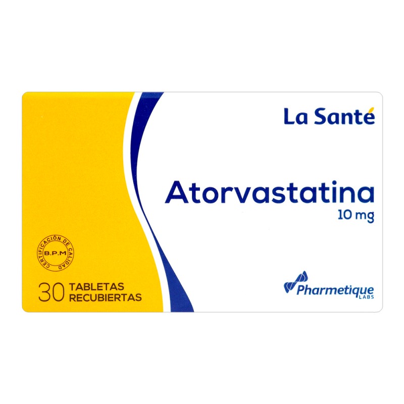 Atorvastatina 10 Mg 30 Tbs Ls