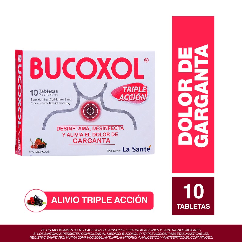 Bucoxol Triple Accion Frojos 10 Tbs