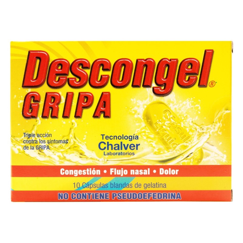 Descongel Gripa 10 Capblanda Gelatin