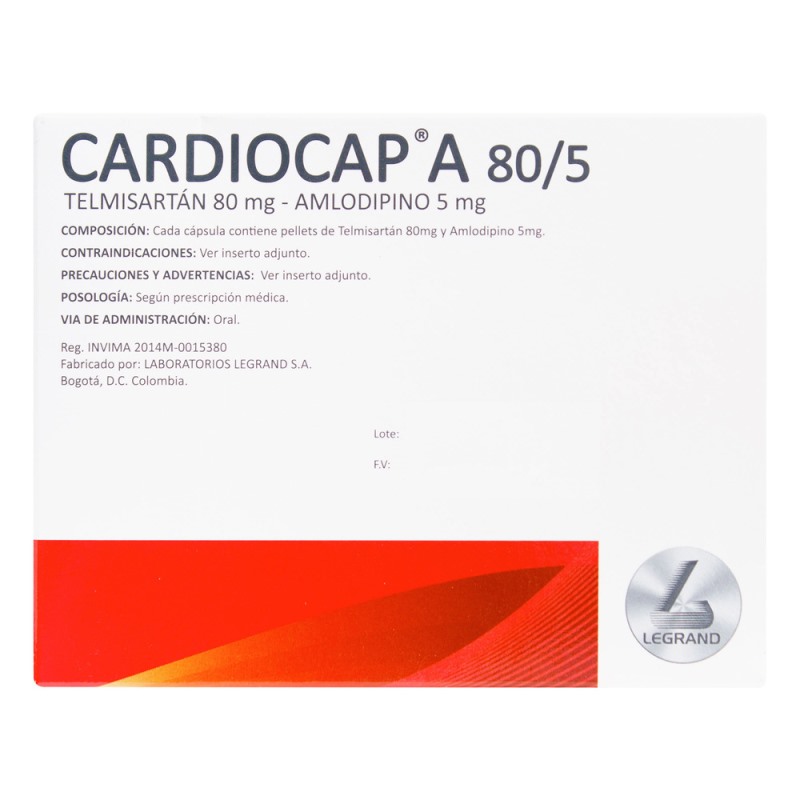 Cardiocap A 80/5Mg 30Tbs (A)(P)84576(Sc)