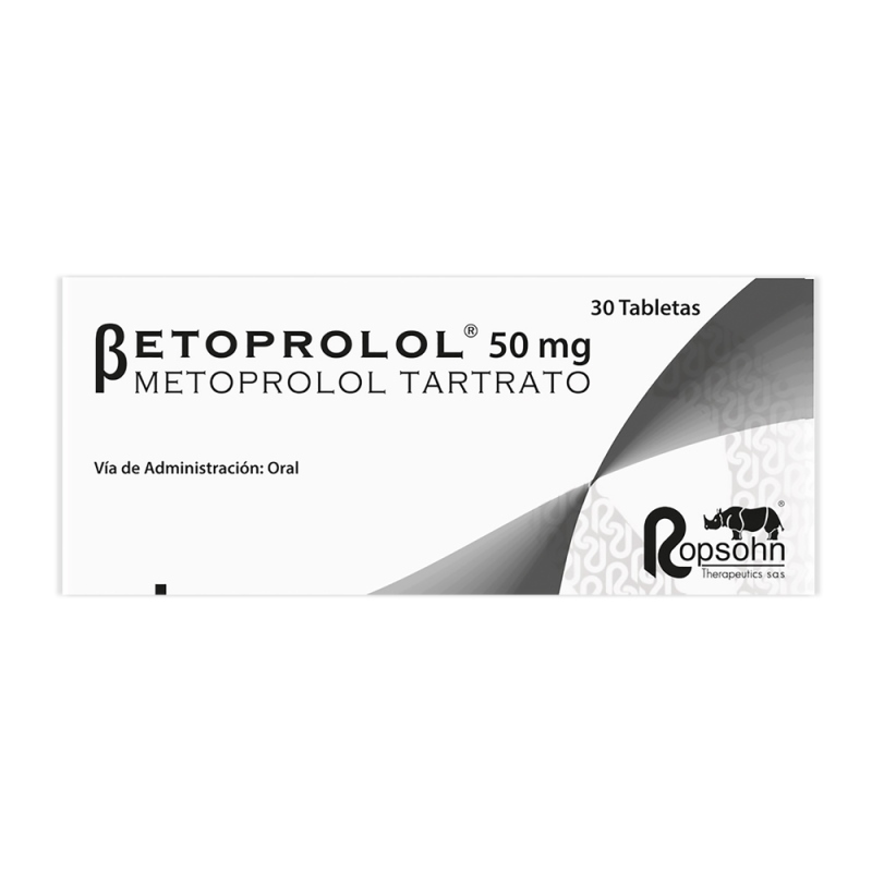 Betoprolol (Metoprolol) 100 Mg 30 Tabletas