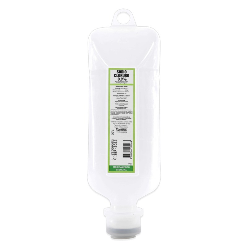 Cloruro De Sodio 09% 250 Ml Cp Suero Fisiologico