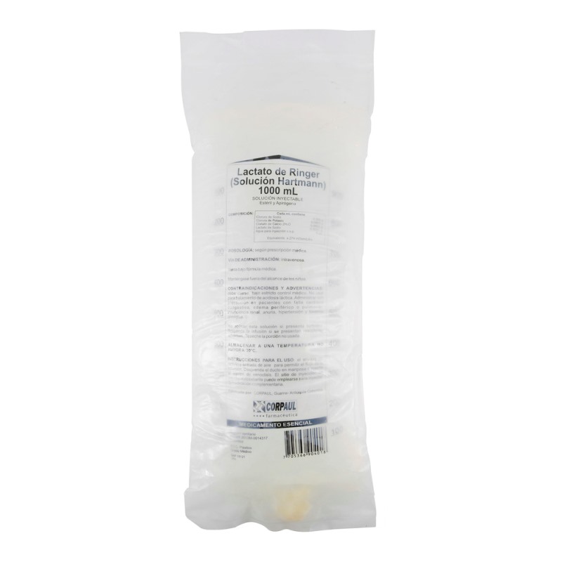 Solucion Lactato Ringer 1000Ml Corpa Bol