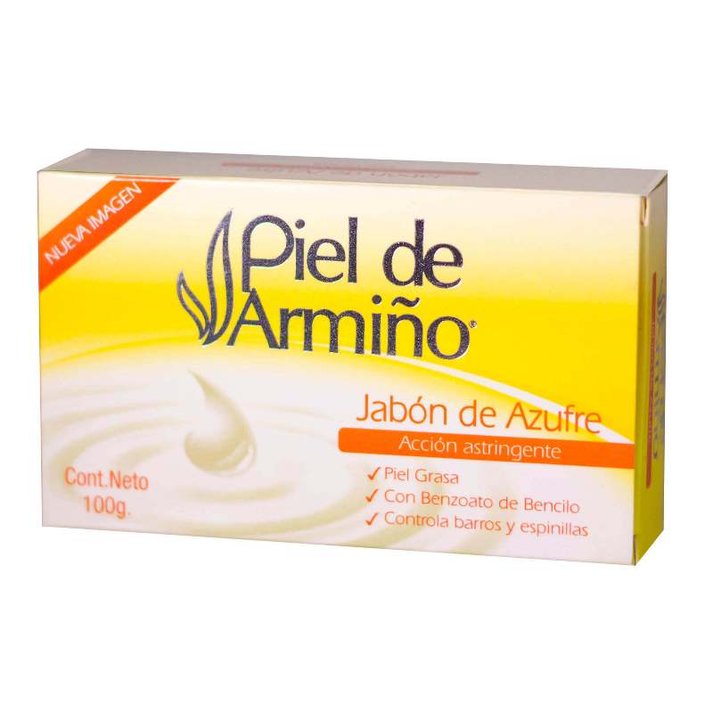 Jabon De Azufre Piel De Armino 100 Gr