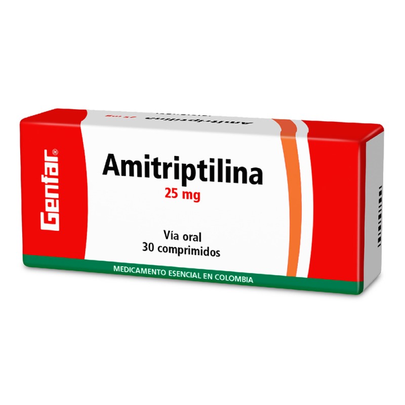 Amitriptilina 25 Mg 30 Tabletas W