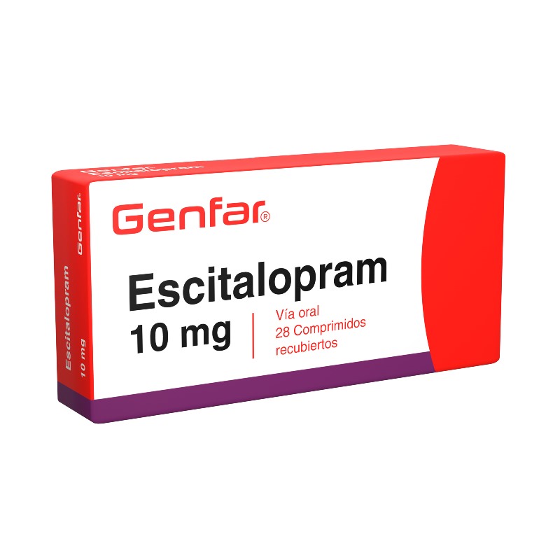 Escitalopram 10 Mg 28 Tabletas Gf