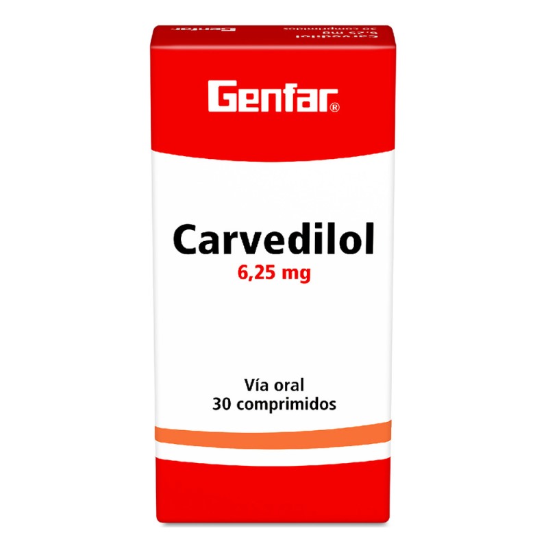 Carvedilol 625 Mg 30 Tabletas W(M)7410