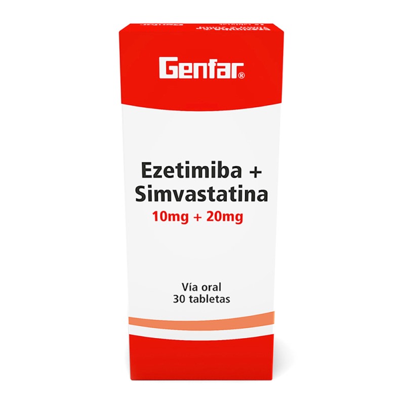 Ezetimiba 10Mg+Simv20Mg 30 Tbs(M)80256