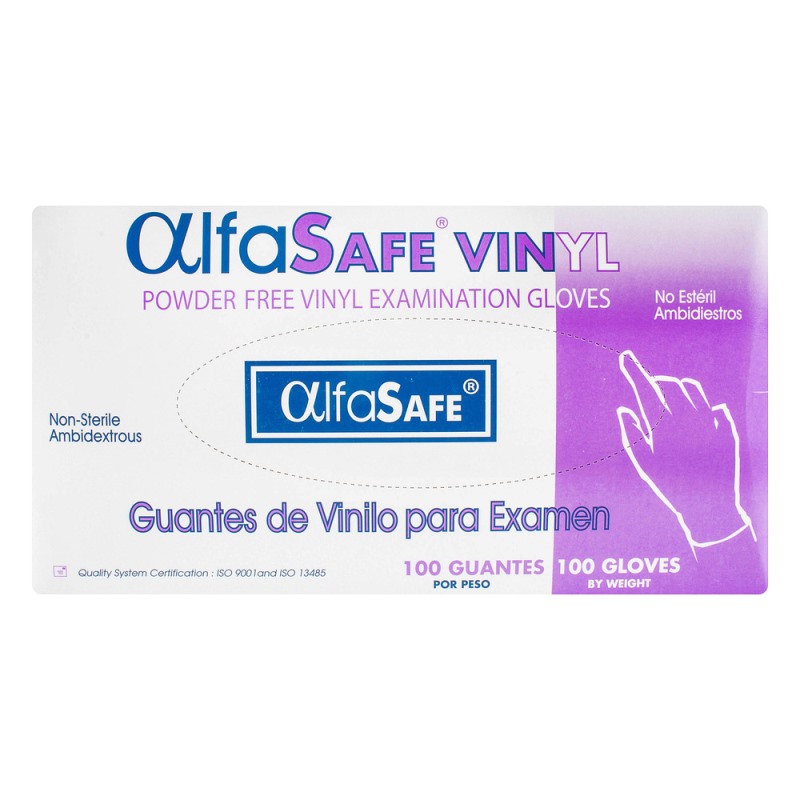 Guante Examen Vinilo Alfa Tl 100 Uds