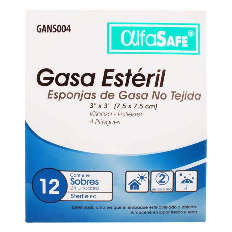 Gasa Alfa Estno Tejida 75X75Cm 12 X 2