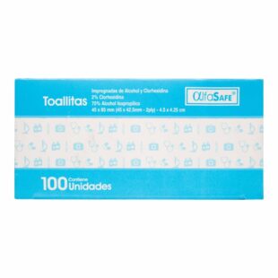 Toaalcohol Isopropilico Clorhexid100Un