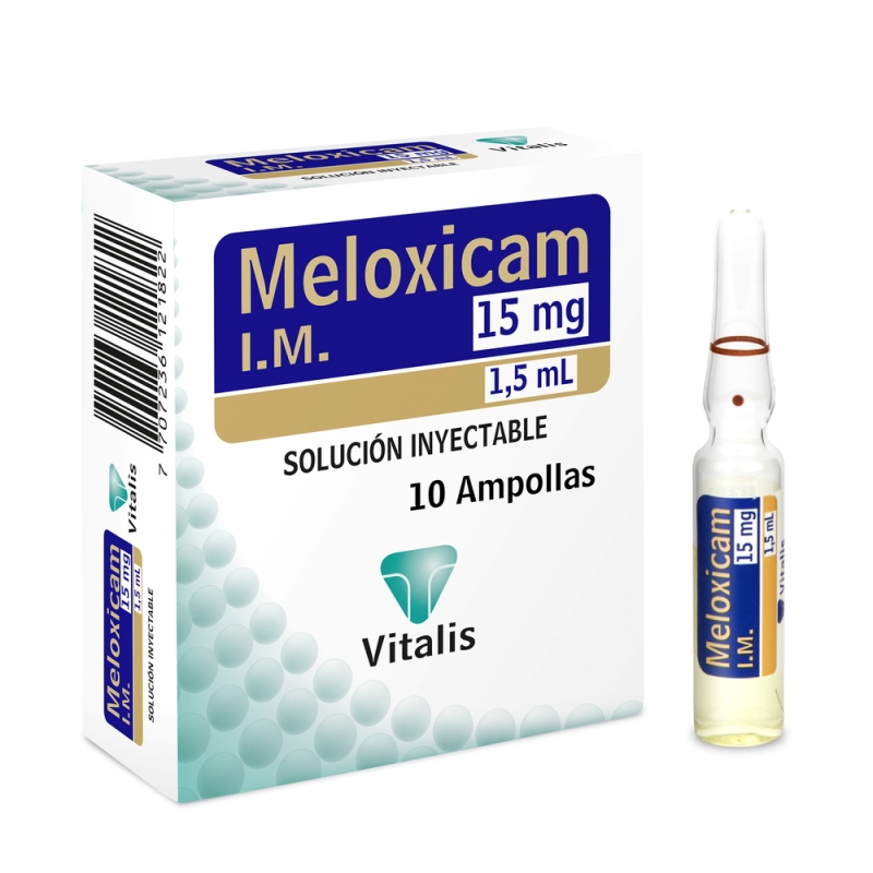 Meloxicam 15 Mg/15 Ml 10 Ampollas Vt
