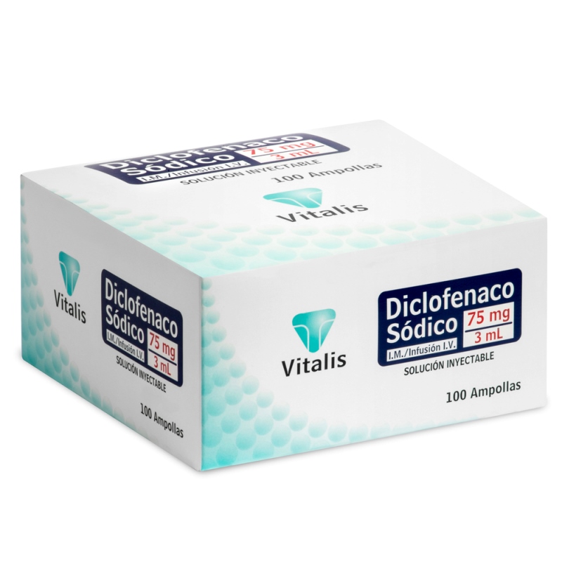 Diclofenaco 75Mg/3Ml-C 100 Amp Vt