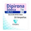 Dipirona 1 Gr/2 Ml 10 Ampollas Vt
