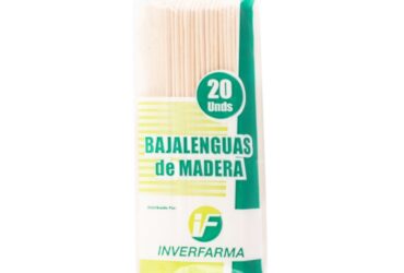 Bajalenguas De Madera 20 Und Inverfarma