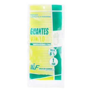 Guante Examen Vinilo Inverft6 1/2 2
