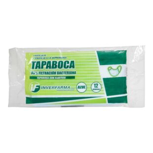 Tapaboca Des Azul 12 Und Inverfarma
