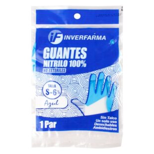 Guante De Nitrilo Azul S 2 Uds Inverf