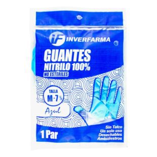 Guante De Nitrilo Azul M 2 Uds Inverf