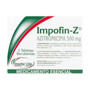 Impofin-Z (Azitromicina 500 Mg) 3Tbs Rec