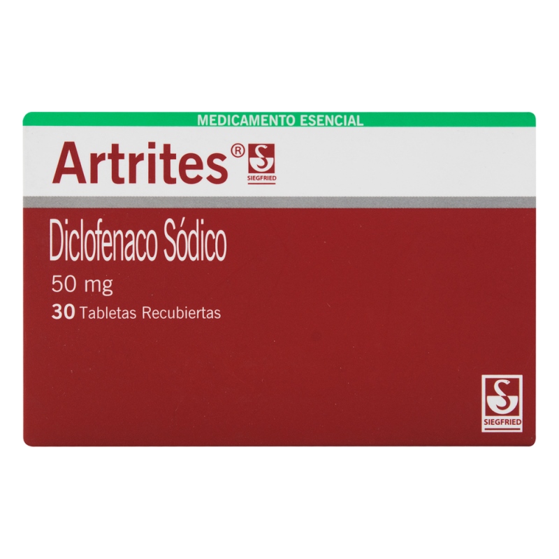 Artrites 50 Mg 30 Grageas
