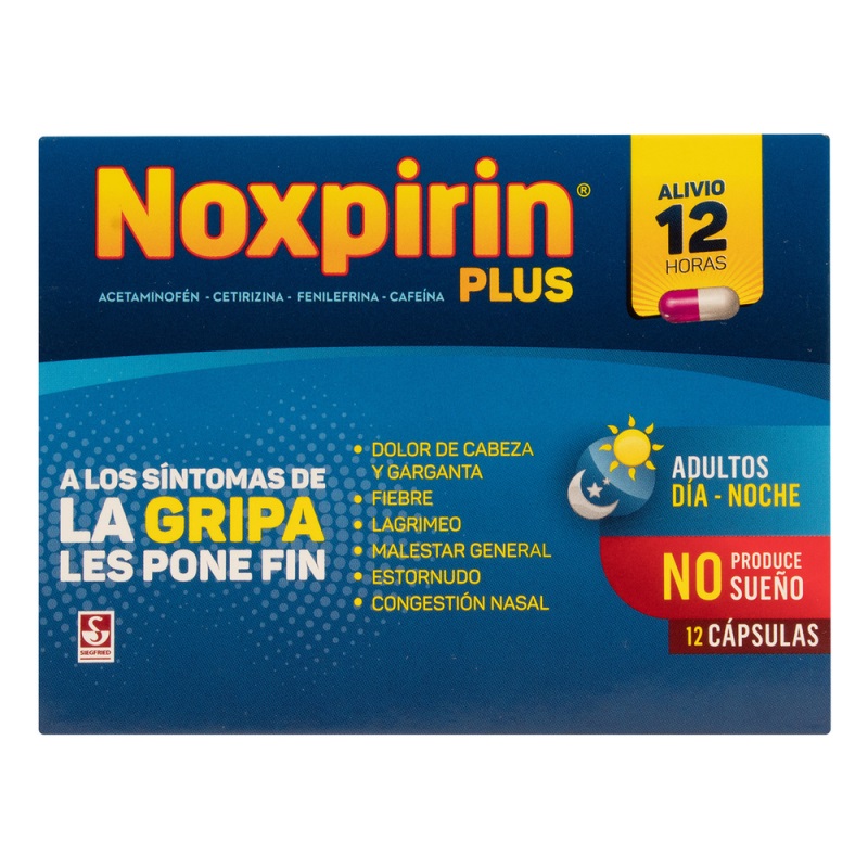 Noxpirin Plus 12 Capsulas