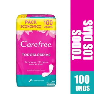 Protcarefree Todos Los Dias 100 Und Sp