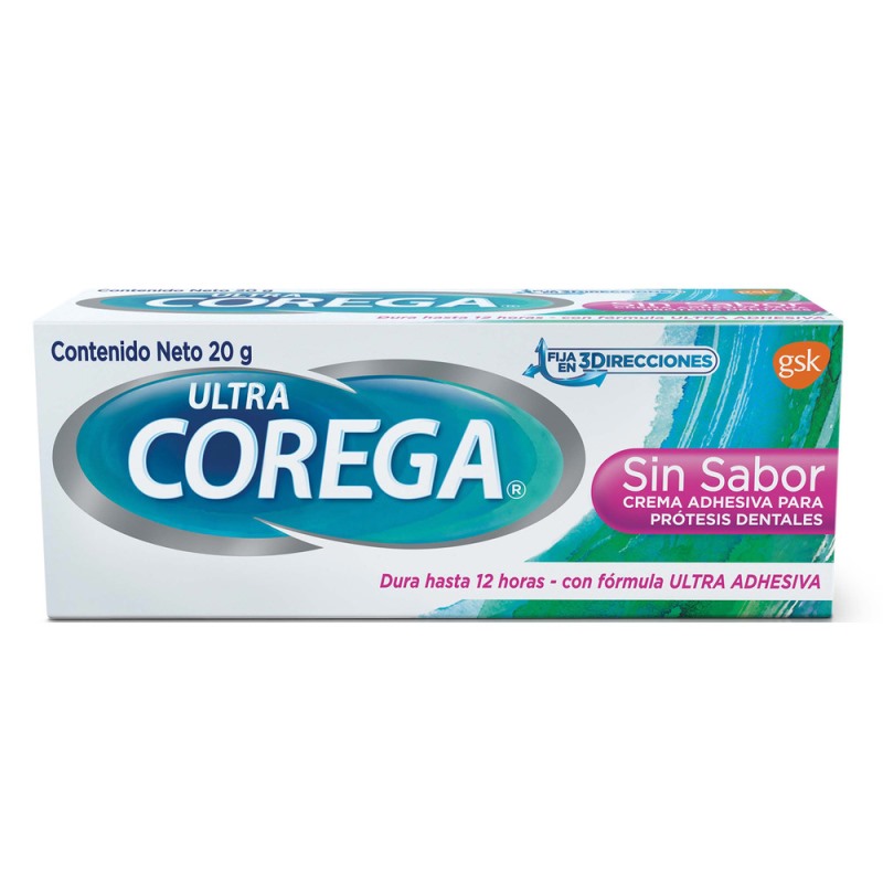 Crema Corega 3Dultra Sin Sabor 20 Gr