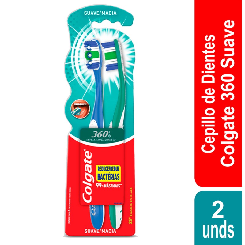 Cepcolgate 360 Cabeza Normal Suave 2X1
