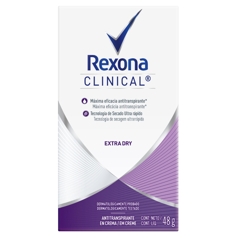Dte Rexona Clini Solid Extra Dry 48 Gr M