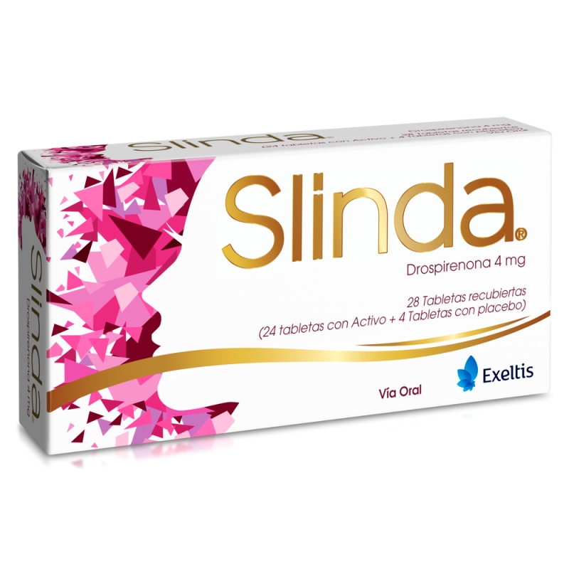 Slinda Drospirenona 4Mg 28 Tabletas